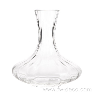 hand blown crystal clear glass wine decanter